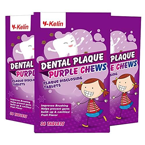 Y-Kelin Dental Plaque Disclosing Tablets for Kids Adults Showing Plaque by Changing Color Helps Teach Brushing Habits for Clean Teeth 108Count - Image 2