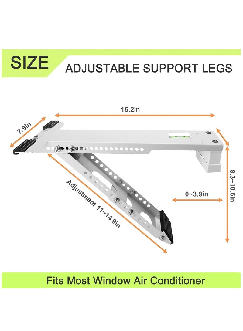 KASTWAVE Window Air Conditioner Bracket, Universal AC Support Brackets, Heavy Duty Support Up to 165lbs - Image 2