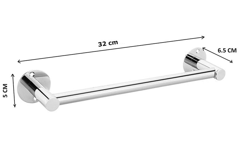 GARBNOIRE Stainless Steel Wall Mounted Towel Bar | Towel Rod | Towel Holder | Hand Towel Rail for Bathroom | Bathroom Accessories (24 Inch) (Pack of 1) - Image 3