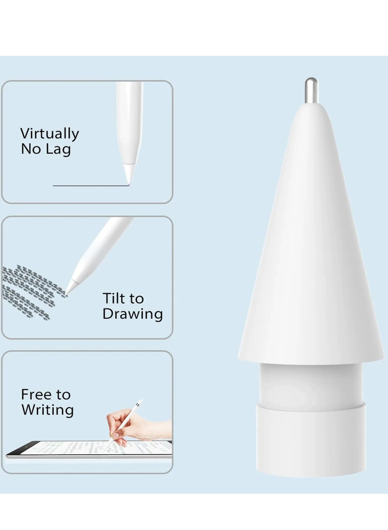 6-Piece Replacement Pencil Tips for Apple Pencil Pro,Upgraded Pencil Tips fit for Apple 2nd 1st Gen USB-C, No Wear Out Fine Point Precise Control, Needle Pencil Tips with Case, IPad Pro Pencil Sets - Image 5