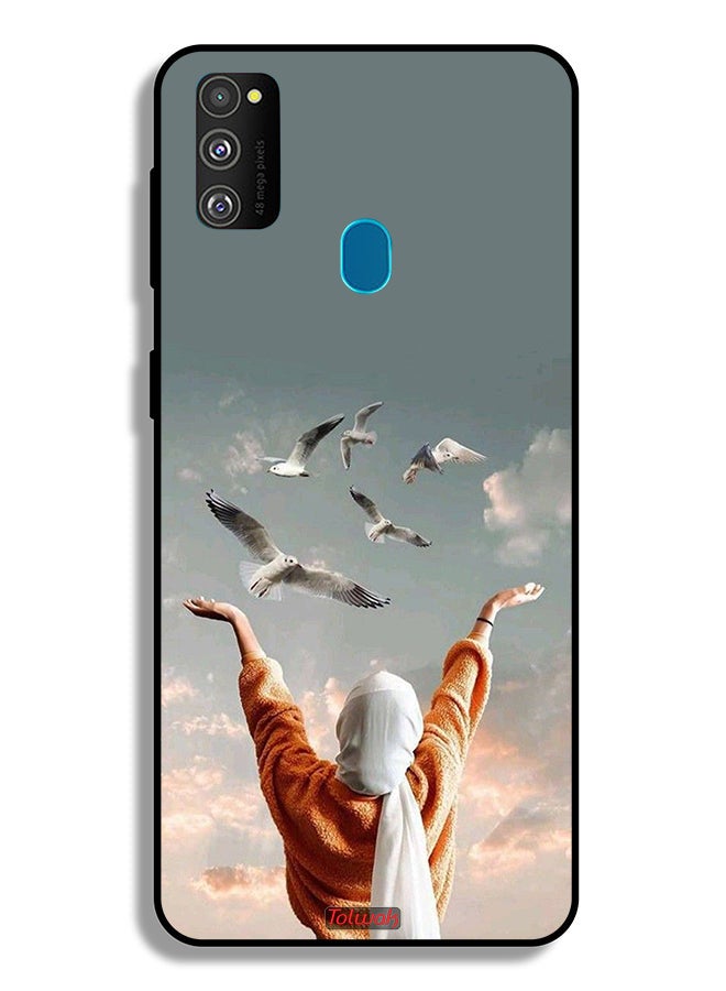 Tolwak Samsung Galaxy M30s Protective Case Cover Birds Flying - Image 2