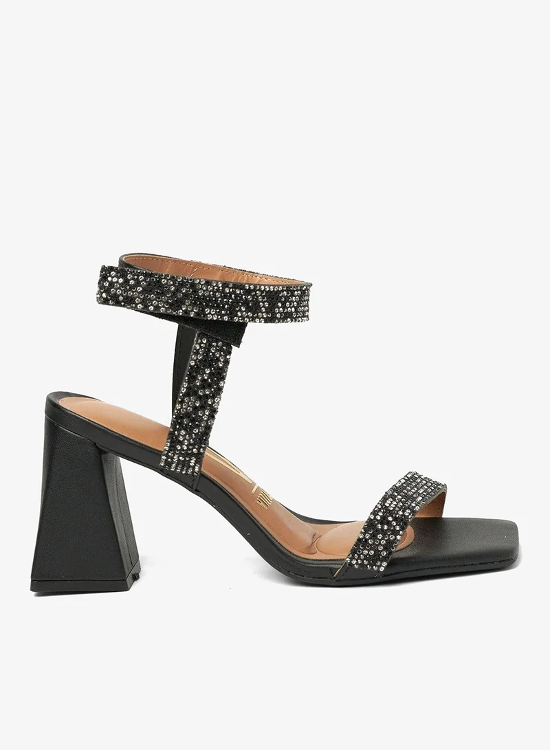 VIZZANO Block Heel Sandals for Women – Stylish Ladies Heels Sandals for Everyday Wear