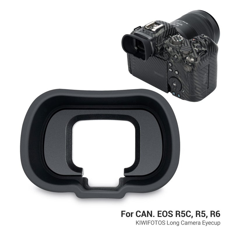 JJC Camera Eyecup Eyepiece Viewfinder for Canon EOS R5 R6 Mark II R6 R5 C R5C Mirrorless Camera with Extended Soft Silicone Design - Image 2