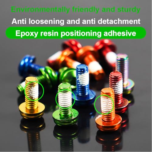 Chooee Water Bottle Cage Bolts，Bike Bottle Cage Bolts for MTB/Mountain Bike,Blue - Image 4