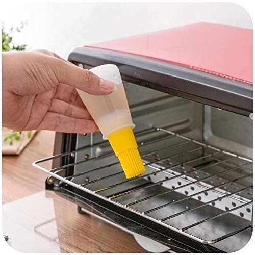 Kotudi Silicone Oil Dispenser Bottle Brush Pastry Basting Brush Oil Honey Wine Sauce Grill Cooking Oil Dispenser for Barbecue Roasting sauteing Frying Kitchen Tools Accessories Pack of 1  - Image 4