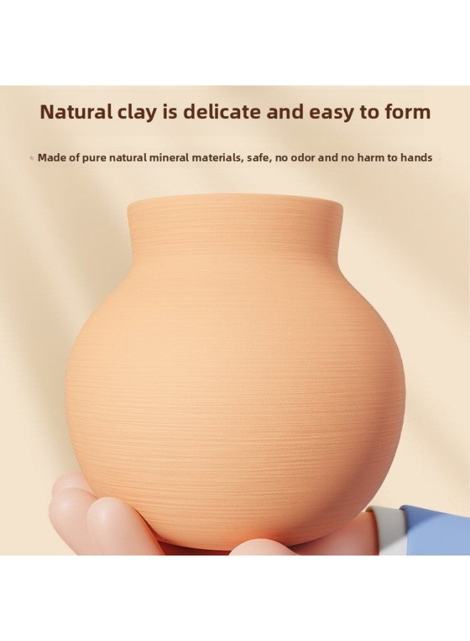 Soft Clay Children Electric Pottery Machine Primary School Students Special Clay Tools Suit Hand Diy Making Toys 6-Specifications:Basic Puppy-2nd Gear Power 【2 Clay 5 Tools 6 ment Apron】】  - Image 3