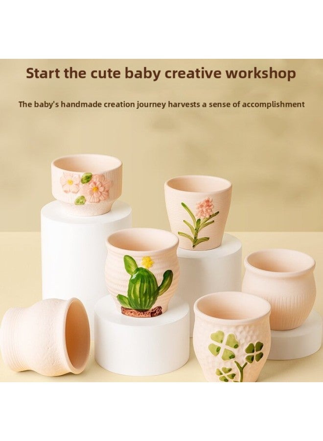 Soft Clay Children Electric Pottery Machine Primary School Students Special Clay Tools Suit Hand Diy Making Toys 6-Specifications:Basic Puppy-2nd Gear Power 【2 Clay 5 Tools 6 ment Apron】】  - Image 5
