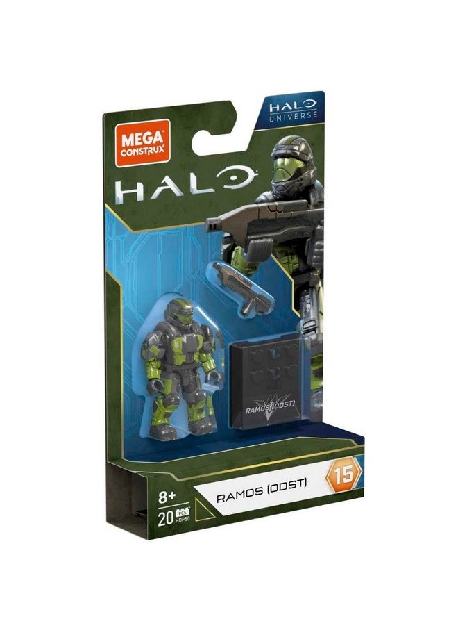MEGA CONSTRUX Mega Construx Halo Ramos ODST Action Figure Building Set, 3 Pieces, Ages 8+  - Image 1