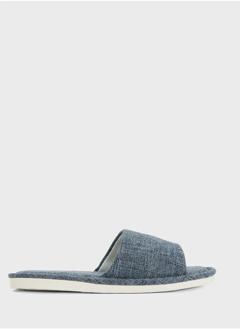 سفنتي فايف Open Toe Cozy Home Slippers