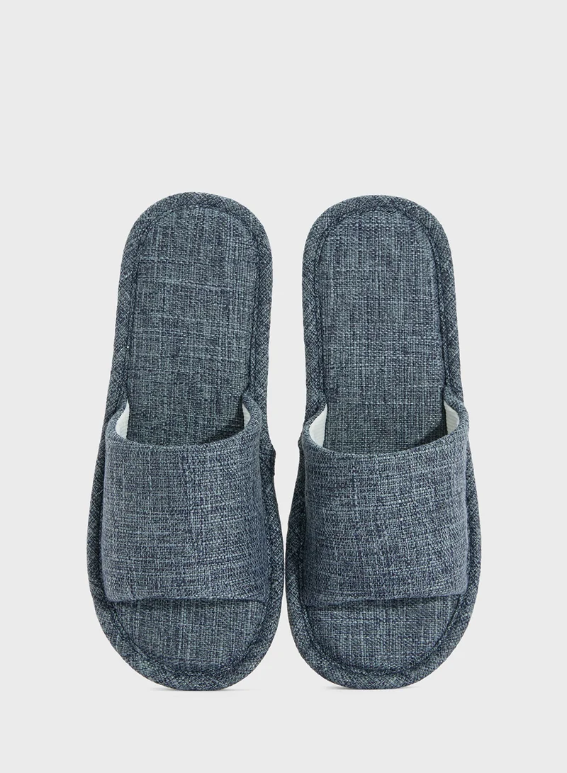 Seventy Five Open Toe Cozy Home Slippers