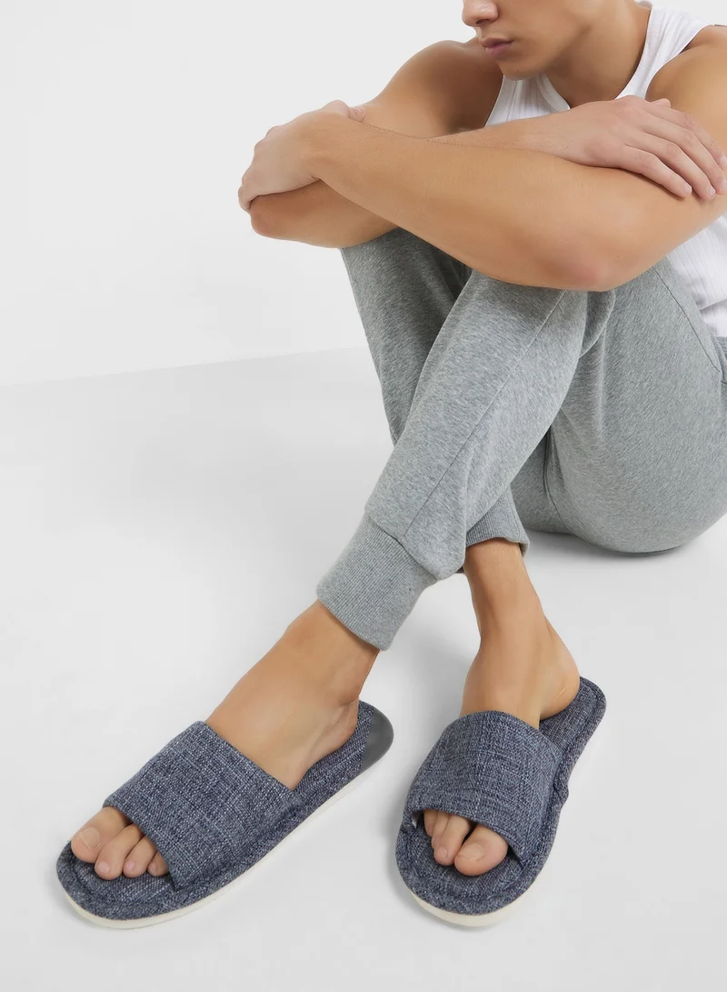Seventy Five Open Toe Cozy Home Slippers