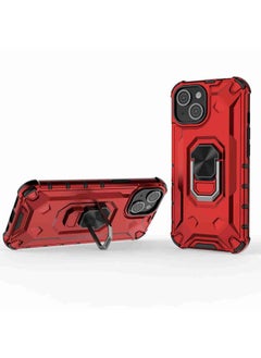 HuHa Case Cover For iPhone 13 Ice Armor Series Ring Holder Phone Case White 