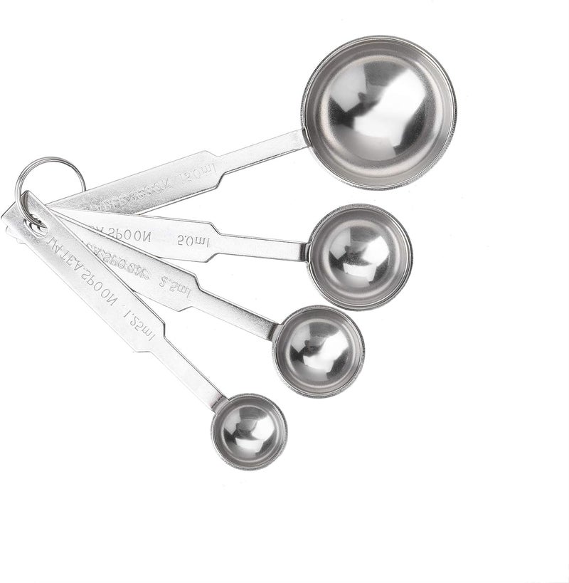 INKULTURE Stainless Steel Measuring Spoon for Dry or Liquid/Kitchen Gadgets for Cooking & Baking Cakes/Measuring Spoons Set (Set of 4 Spoons) - Image 1