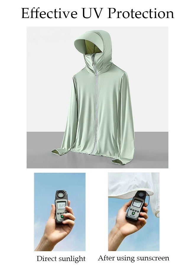 DUNISO Lightweight Sun Protection Clothing For Men, UPF 50+ Long Sleeve Sun Protection Hoodie Shirt , Long Sleeve Ice Silk Hoodie Shirts for Outdoor Climbing Hiking - Image 3