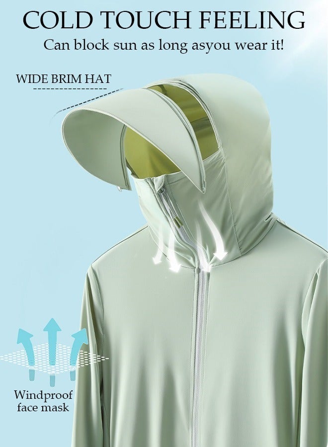 DUNISO Lightweight Sun Protection Clothing For Men, UPF 50+ Long Sleeve Sun Protection Hoodie Shirt , Long Sleeve Ice Silk Hoodie Shirts for Outdoor Climbing Hiking - Image 2