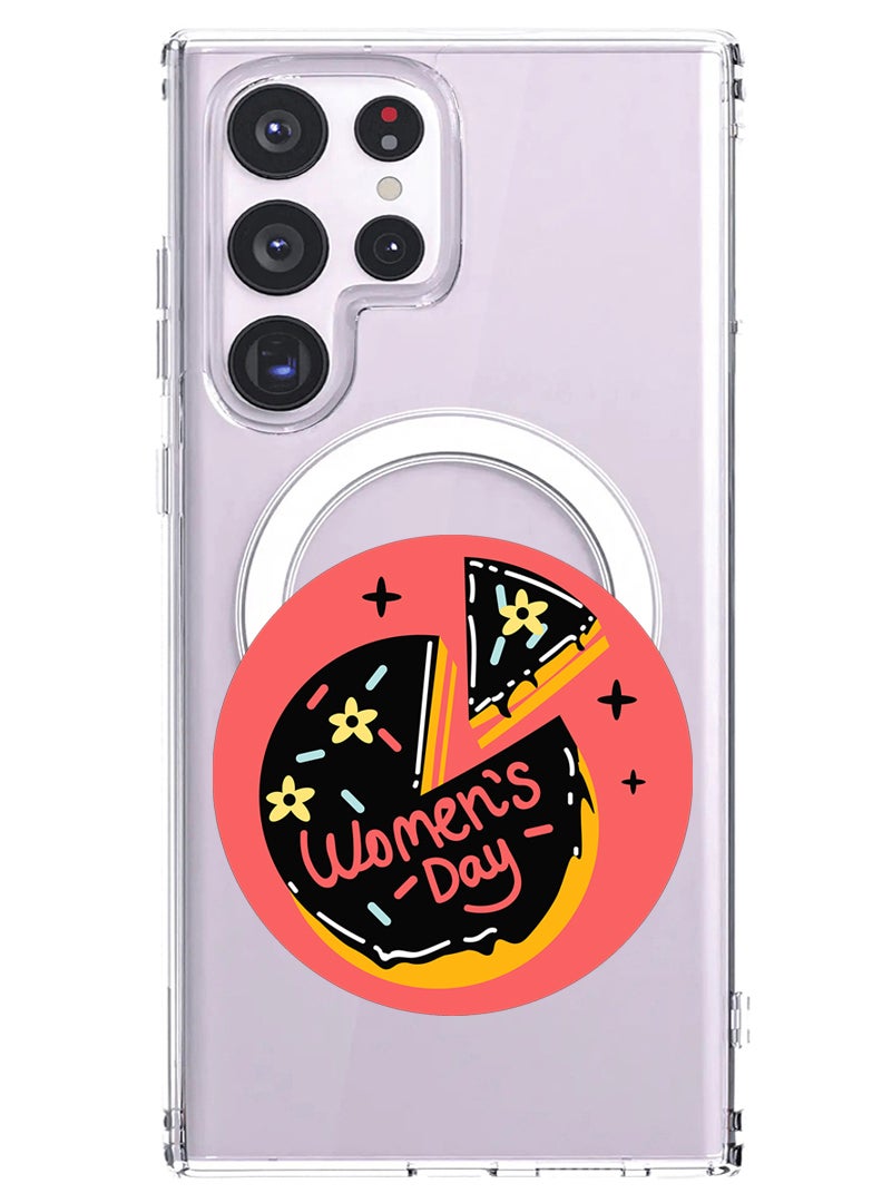 Theodor Magnetic Case for Samsung Galaxy S23 Ultra 6.8-inch Compatible with MagSafe Wireless Charging, Shockproof Phone Bumper Cover Womens day - Image 1