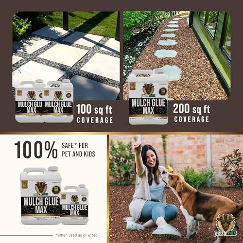 Petra غراء بترا ماكس للغطاء النباتي للصخور، تركيز أقصى، رابط غير سام للحصى، غراء للغطاء النباتي والصخور، مثبت للصخور والحصى - يجف بسرعة وشفاف (ماكس، 32 أونصة × 2) - Image 2