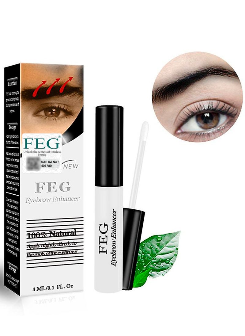 FEG Eyebrow Enhancer Eyebrow Growth Treatment Serum Eyebrow Eyelash Enhancing Serum for Darker Thicker Eyebrows Non-irritating and Safe Eyebrow Enhancer for Men and Women  - Image 2