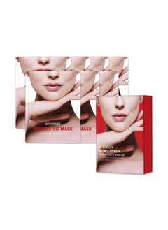 MEDITHERAPY Wrinkle fit Korean Mesh Sheet Masks (7EA), Collagen Mesh Sheet Mask for Glowing Skin, Daily Facial Mask, Hyaluronic acid Facial Mask, Korean Skincare