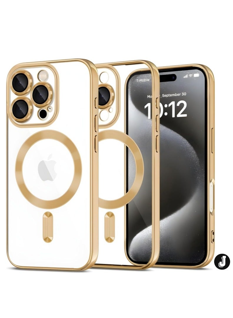 JAJEEK "New iPhone 16 Pro Max Case with MagSafe – Ultimate Shock Protection & Scratch Resistance (Shiny Gold)" - Image 1