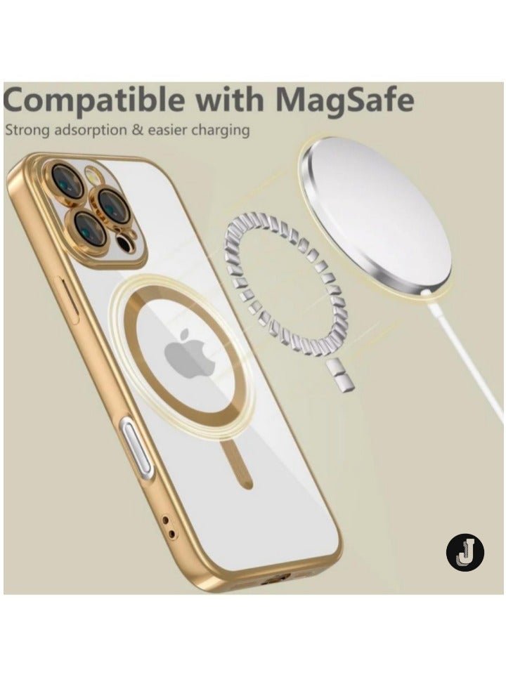JAJEEK "New iPhone 16 Pro Max Case with MagSafe – Ultimate Shock Protection & Scratch Resistance (Shiny Gold)" - Image 3