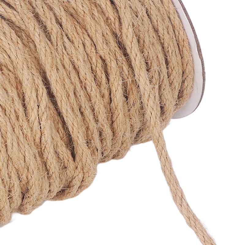 Jute Twine 50m Length 5mm Diameter Premium Natural Fiber - High Strength Flexible Cord Crafting Material for DIY Projects Home Decoration Handmade Jewelry - Image 5