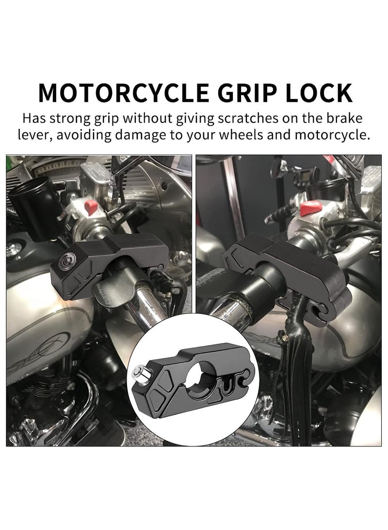 SYOSI Motorcycle Grip Lock Anti Theft Heavy Duty Motorcycle Lock fit for Motorcycles Mopeds Motorbikes Scooters ATVs Dirt Bike Street Bike Braking The Front Wheel Use on Grip Brake Handlebar - Image 5