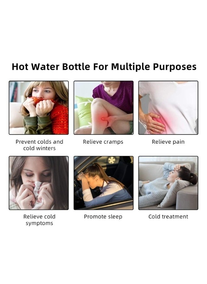 Lifenpure Lifenpure Hot Water Bag With Plush Cover Blue  - Image 5