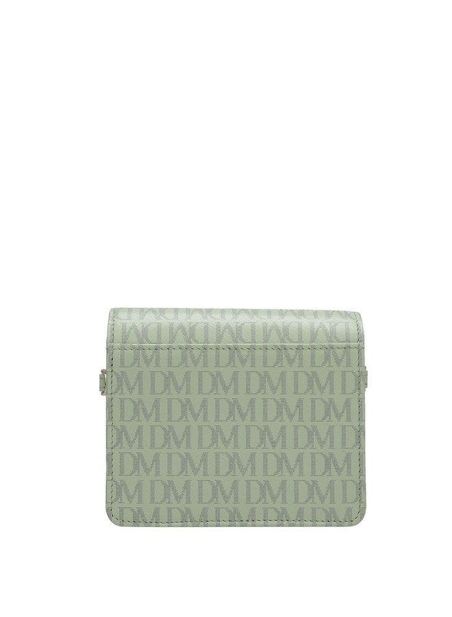 Da Milano Sling Leather Wallet for Women - Mint - Image 3