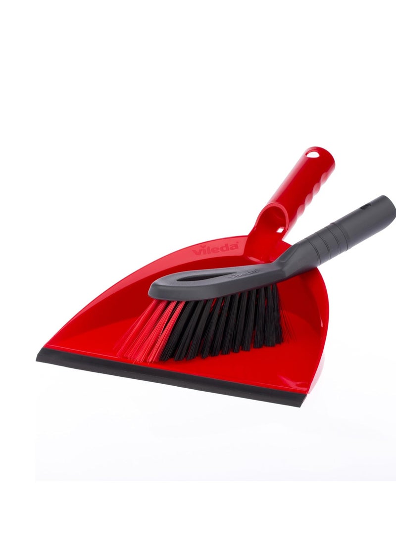 Generic Plastic dustpan with brush - multi-color  - Image 1