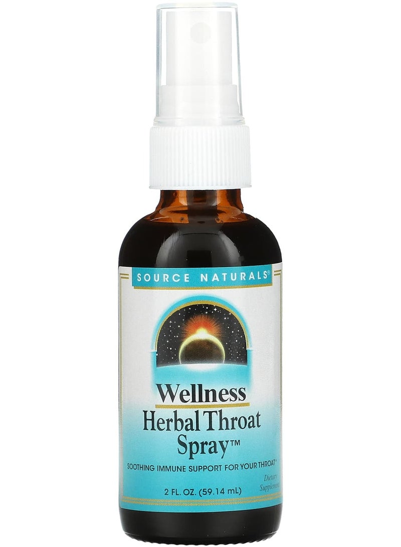 Wellness, Herbal Throat Spray, 2 fl oz (59.14 ml)