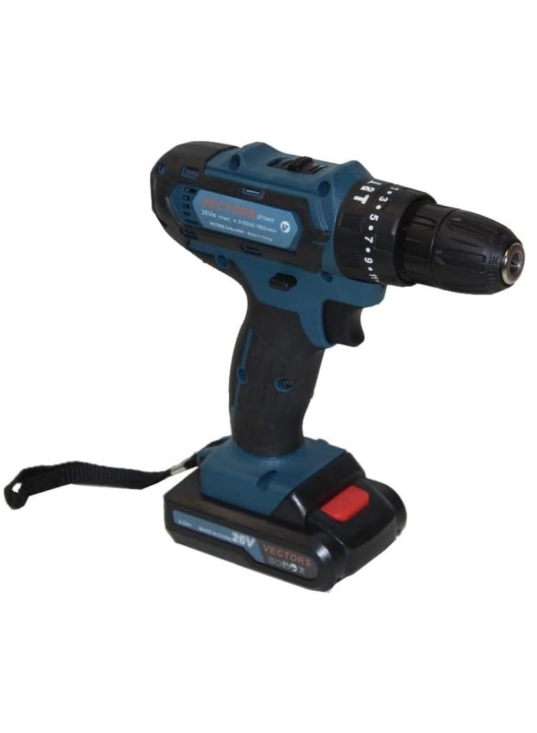 Vectors Cordless Drill 26 V Chuck 10 MM - Image 1