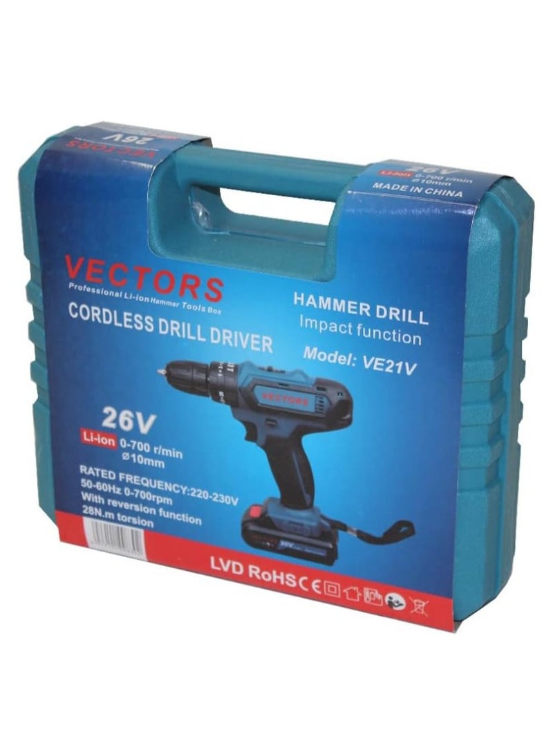 Vectors Cordless Drill 26 V Chuck 10 MM - Image 4