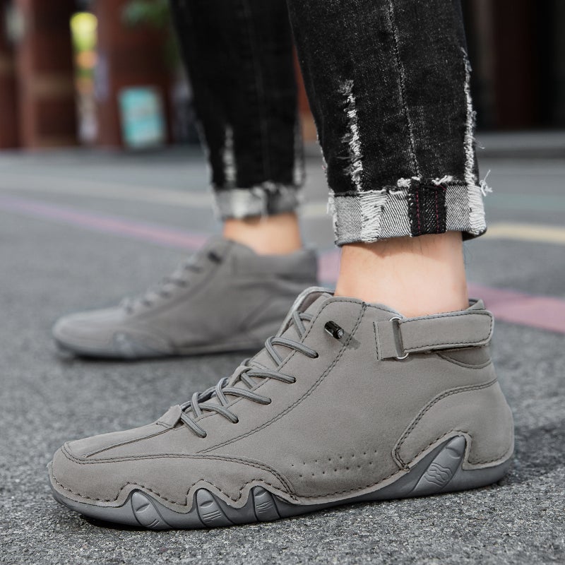 Independent Station Popular Men'S Shoes High-Top Cotton-Padded Shoes Men'S Casual Shoes Winter Fleece-Lined Thick Shoes Martin Boots Men'S - Image 3