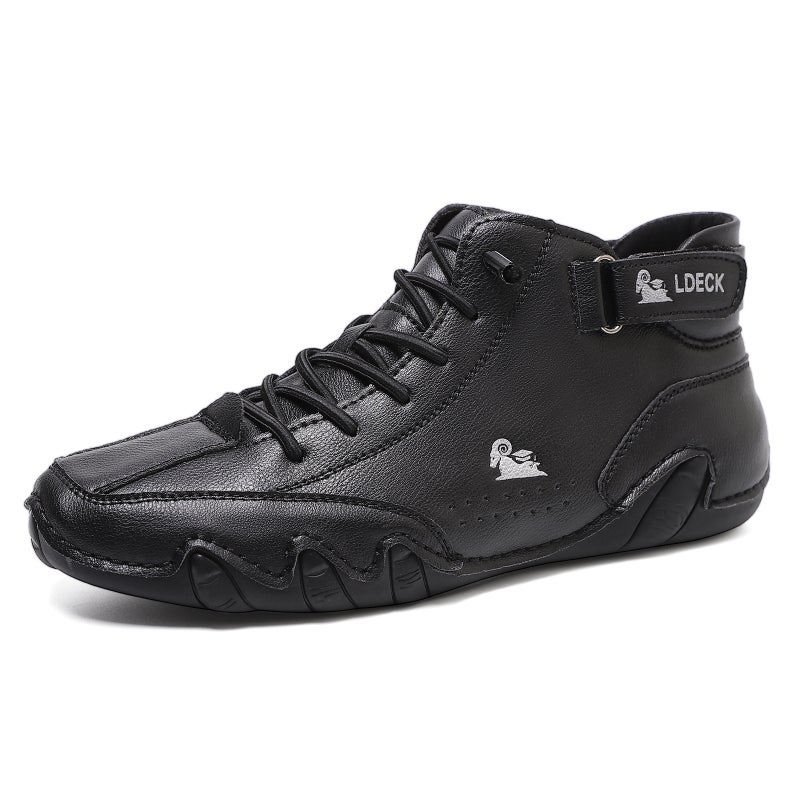 Independent Station Popular Men'S Shoes High-Top Cotton-Padded Shoes Men'S Casual Shoes Winter Fleece-Lined Thick Shoes Martin Boots Men'S - Image 1