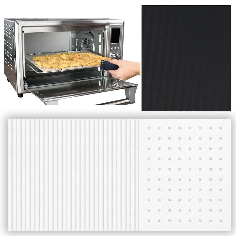 INFRAOVENS Parchment Paper Sheets for Toaster Oven Air Fryer 10 x 12 Compatible with Cuisinart Breville Black and Decker  More Precut Perforated NonStick Oven Liners for Baking Cooking Dehydrator