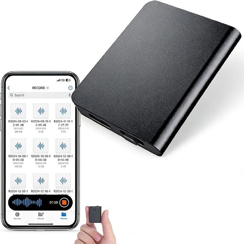 جابي 32GB Mini Voice Activated Recorder, 350 Hours Playback Voice Recorders with of Recording Capacity and 20 Hours Continuous Recording Time, for Lecture/Interview/Meeting/Teaching Recording Device - Image 1