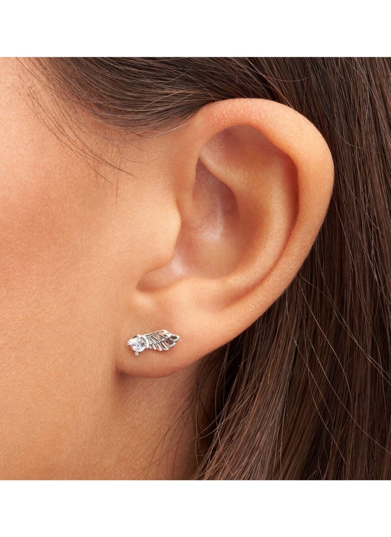 Pandora Violet - PANDORA Stud Earrings In Sterling Silver And Cubic Zirconia - Image 1