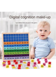 General Family version 1-100 digital board Montessori teaching aids Children's educational baby early education wooden toys  - Image 3