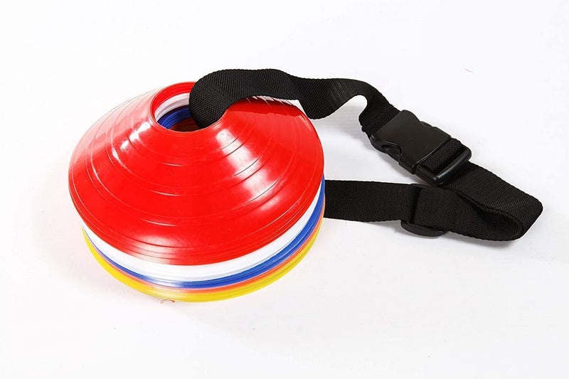 CRAZX Soccer Mini Disc Cones | Mini Durable disc Cones. Comes with Carry Strap | Marker Cones 6 INCH for Soccer Cricket Track and Field Sports,Elementary Marker Cones (25) - Image 3