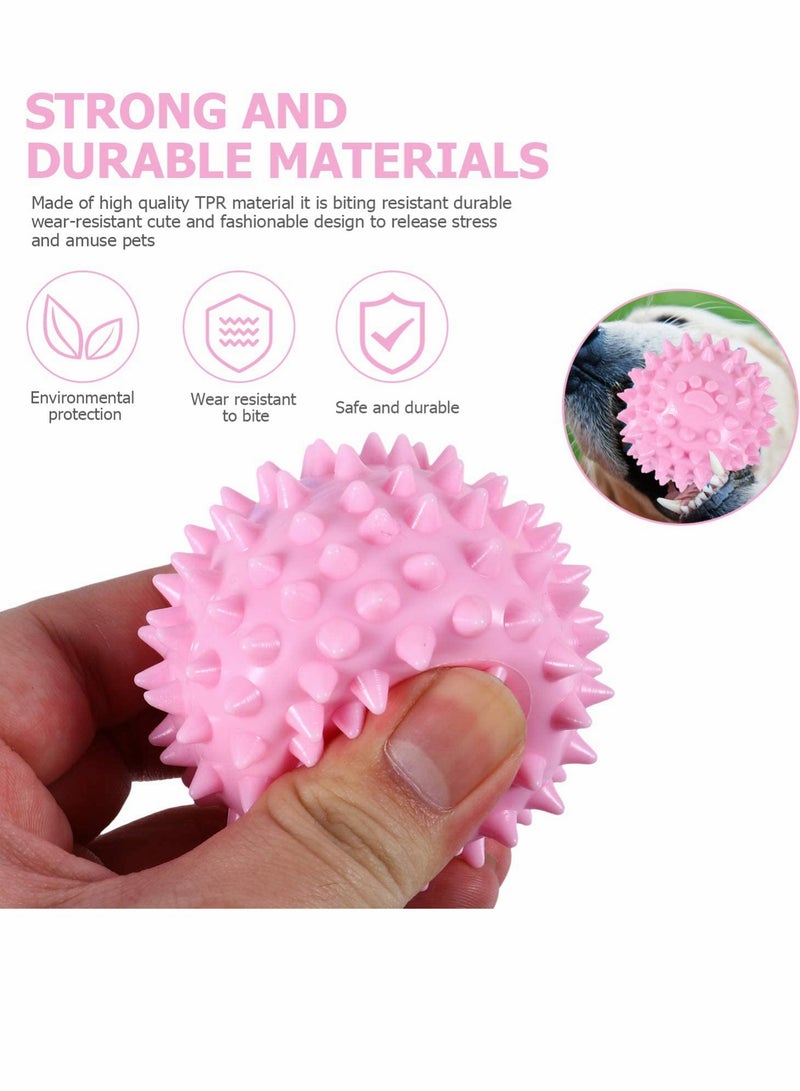 KASTWAVE Pet Balls Dog Spiky Ball Toys Pet Training Ball Bite Resistant Molar Toy Interactive Dog Toys IQ Treat Ball for Dog Puppy 3pcs - Image 4