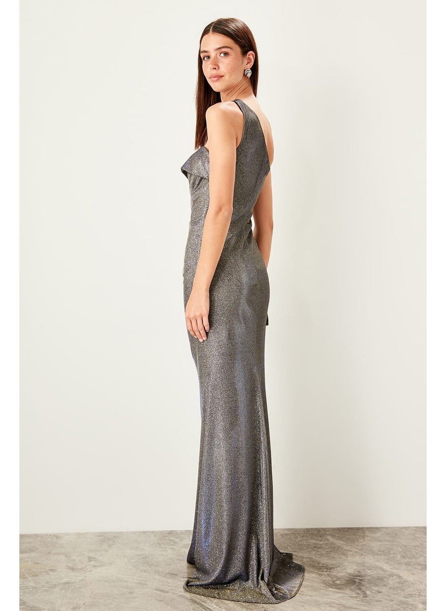ترينديول Cut Out Shimmer Dress  - Image 2