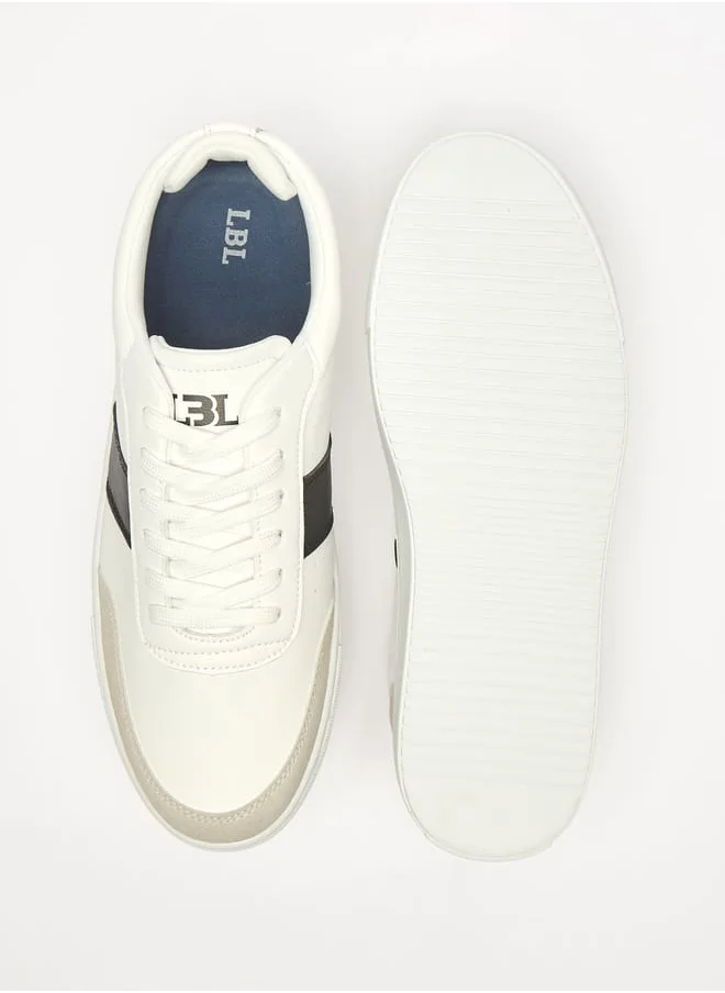LBL by Shoexpress Panelled Lace-Up Sneakers