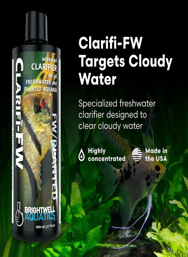 Brightwell Aquatics Clarifī-FW Freshwater Aquarium Water Clarifier for Crystal Clear Water by Removing Cloudiness and Suspended Particles Using Mechanical Filtration Enhancement, 250 ml - Image 2