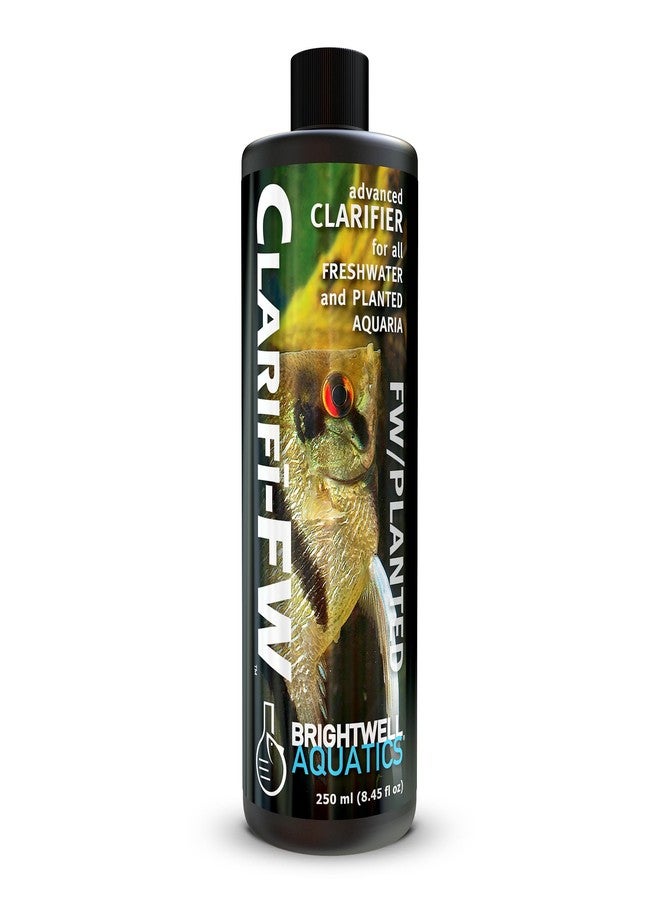 Brightwell Aquatics Clarifī-FW Freshwater Aquarium Water Clarifier for Crystal Clear Water by Removing Cloudiness and Suspended Particles Using Mechanical Filtration Enhancement, 250 ml - Image 1