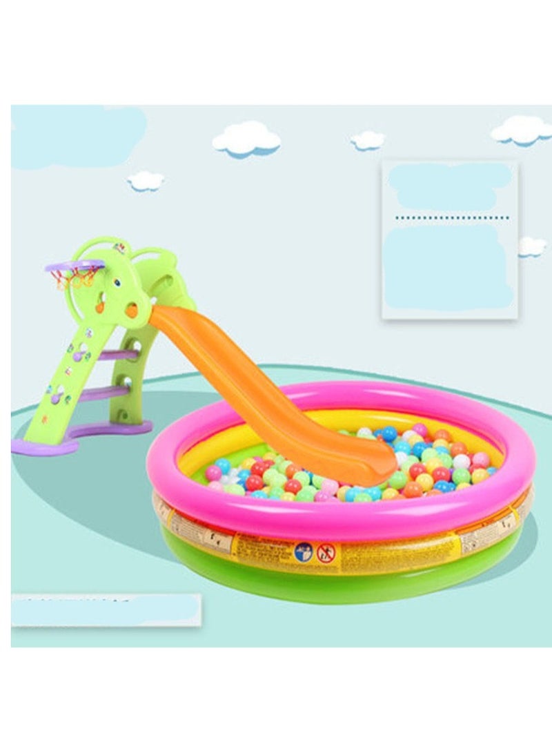 فول جوي زحليقة أطفال مع طوق كرة سلة للاستخدام الداخلي والخارجي، للاستخدام الداخلي والخارجي. - Image 4