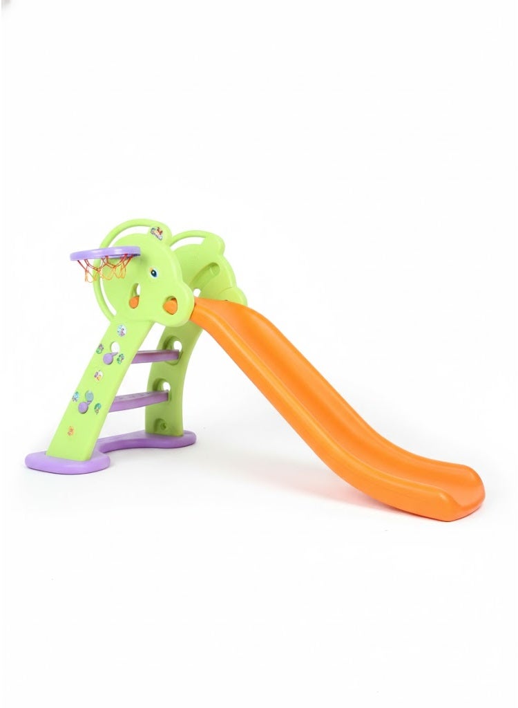 فول جوي زحليقة أطفال مع طوق كرة سلة للاستخدام الداخلي والخارجي، للاستخدام الداخلي والخارجي. - Image 5