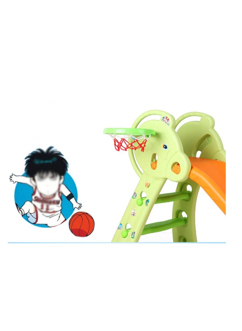 فول جوي زحليقة أطفال مع طوق كرة سلة للاستخدام الداخلي والخارجي، للاستخدام الداخلي والخارجي. - Image 3