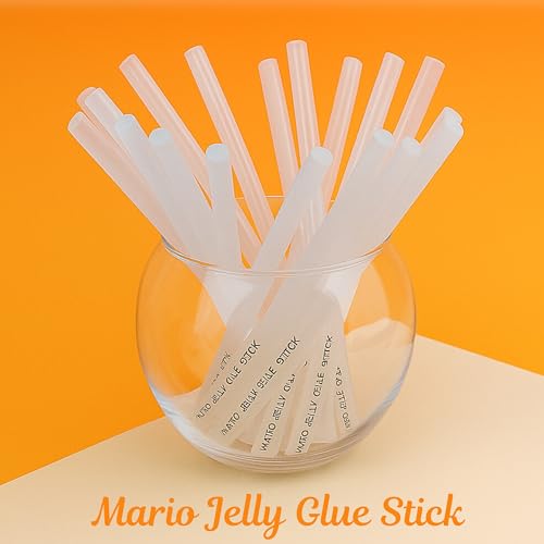 Mario Jelly Clear Hot Melt Glue Stick | Clear Transparent Finish | Best for DIY | Strong Gumming & Durable | 220mm x 11mm | Pack of 20 Sticks - Image 5