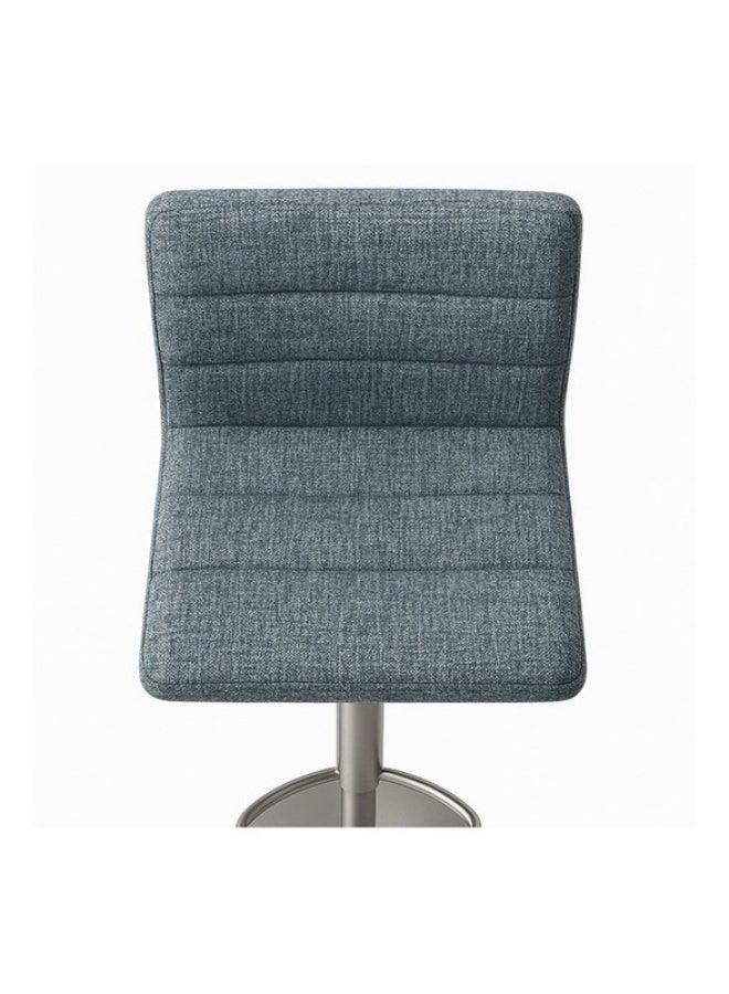 YI ONE Bar Chair & Bar Stool – Blue Green Fabric Seat with Metal Legs, Adjustable Height & Swivel Base for Kitchen & Home - Image 3